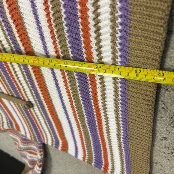 Rebecca Taylor oversized S NWT Vibrant Purple and Orange hooded cotton sweater - Picture 10 of 14